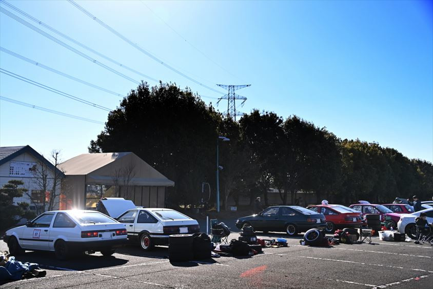 「ボロはち倶楽部 走行会」の参加車両