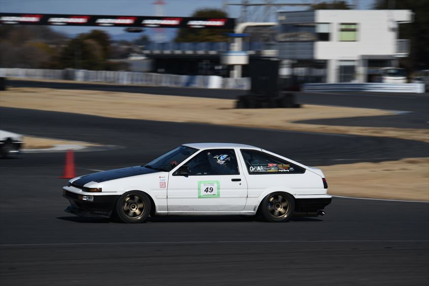 ボロはち倶楽部 走行会に参加したスプリンタートレノ