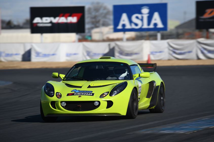 ボロはち倶楽部 走行会に参加したロータス・エキシージ