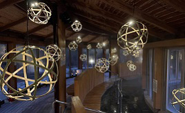 竹まりに照らされる「湯っ歩の里」！和テイストのライトアップ「竹取物語」　栃木県那須塩原市