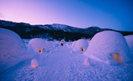 雪のドームの中で味わうのろし鍋！期間限定「かまくらの里」へ行こう　長野県飯山市