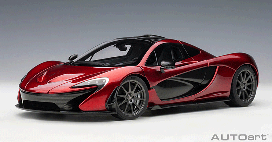 世界で375台のみ限定生産されたハイブリッドスーパーカーのミニカー