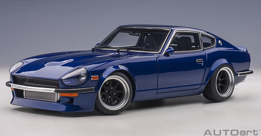 湾岸ミッドナイト悪魔のZ日産フェアレディZ(S30)ミッドナイトブルー朝倉アキオ 1/18スケール 日産フェアレディZ（S30）“「湾岸ミッドナイト」悪魔のZ