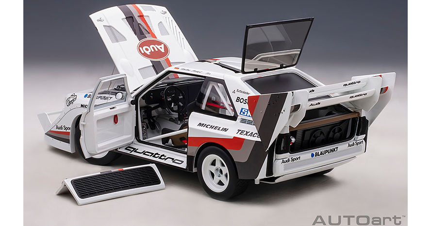 WRCカーをベースに開発されたヒルクライム用スペシャルマシン アウディ