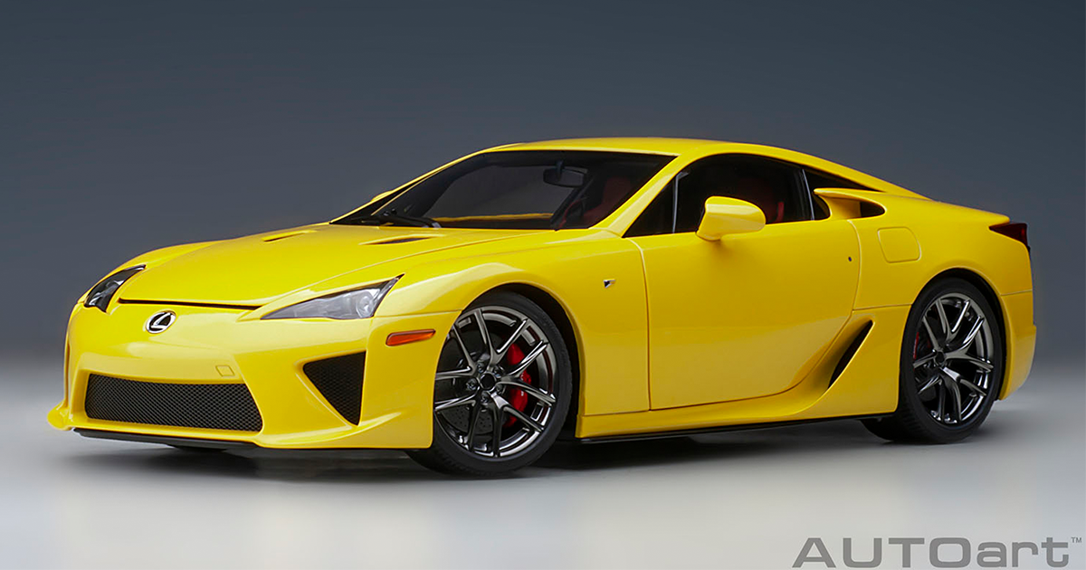 ミニカー】500台の限定生産、レクサス初のスーパースポーツカー「LFA
