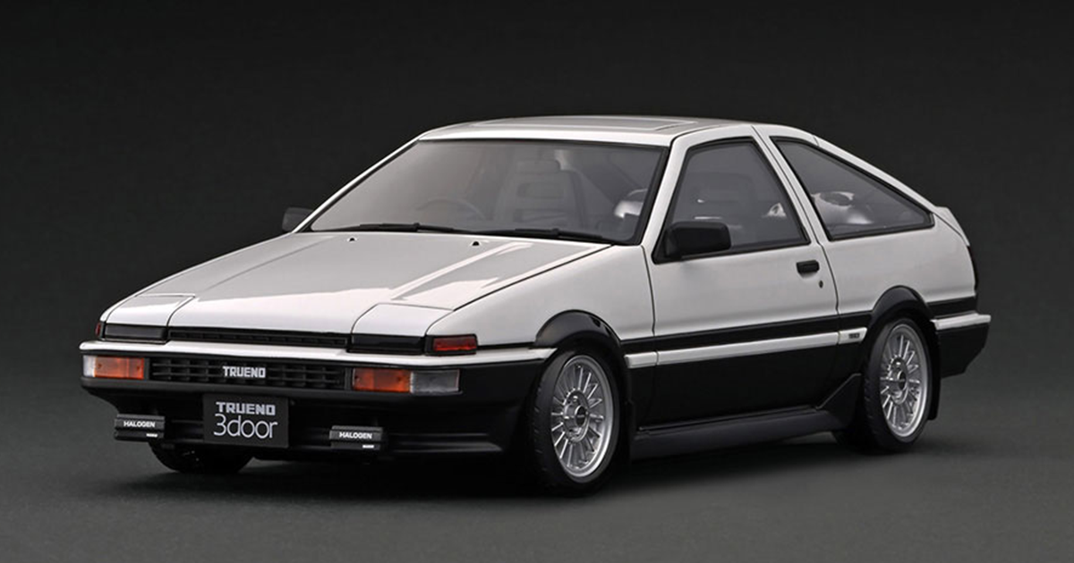 ミニカー】ハチロクトレノ（後期型）のライトカスタム仕様『トヨタ