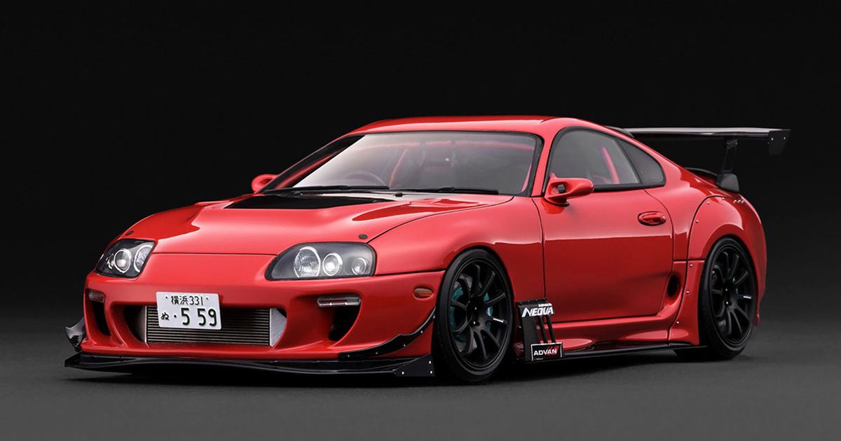 ミニカー】レーシングドライバー織戸氏の愛車「Supra RZ (JZA80