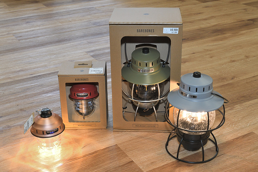 BAREBONESのLEDライトシリーズ