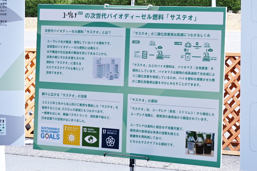 サステオの説明パネル