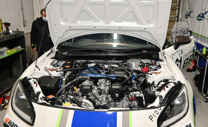MAZDA SPIRIT RACING MAZDA2 Bio conceptのエンジンルーム