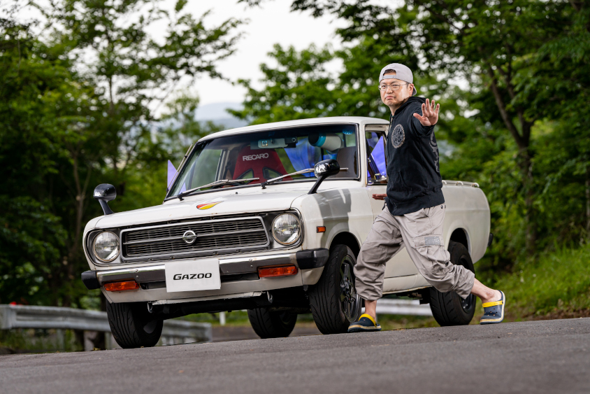 愛車撮影に参加した日産のサニートラック