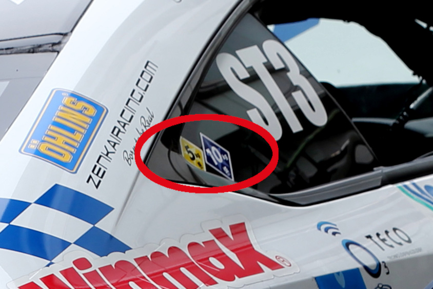 No.39 エアバスターWINMAX RC350 55ガレージ TWSのウェイトハンデステッカー