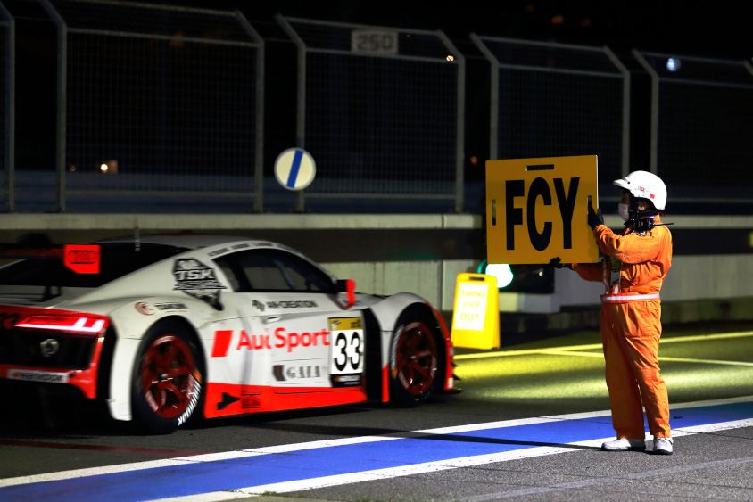 FCY中にピットストップを行った場合にはペナルティが課される （c）スーパー耐久機構