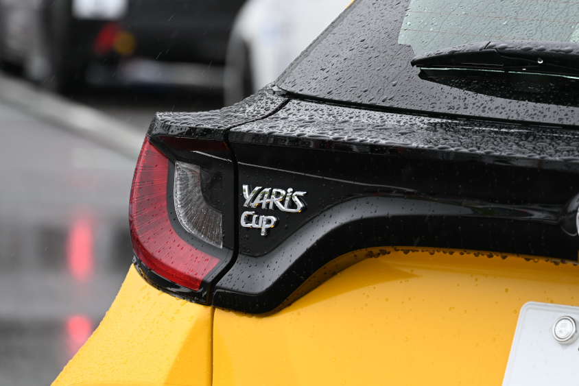 各マシンともYarisのロゴの下に「Cup」も装着