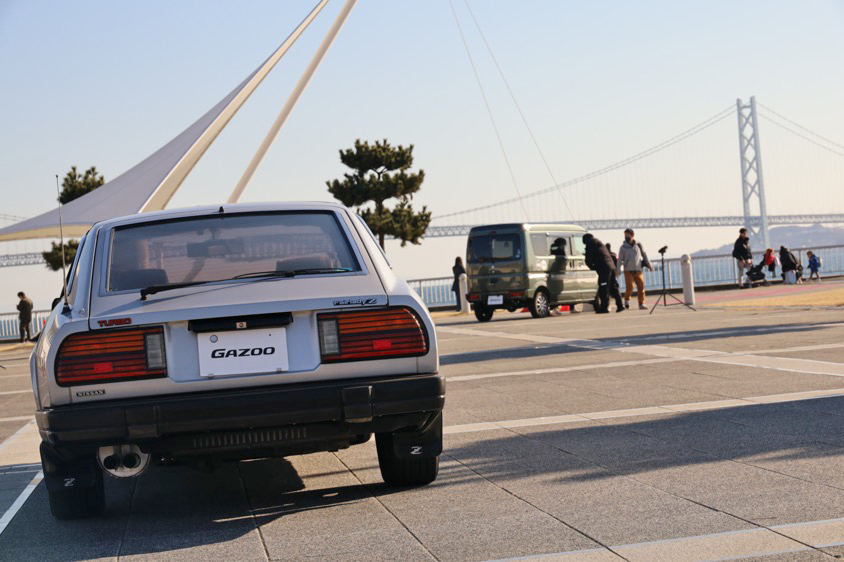 GAZOO愛車広場 出張撮影会 in 兵庫の会場大蔵海岸公園は明石大橋に臨む