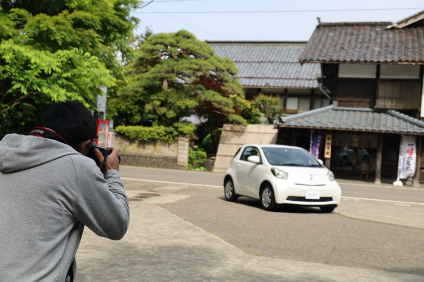 宝山酒造でiQを撮影