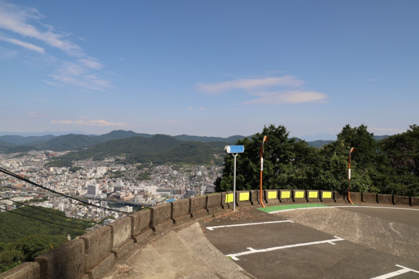 愛車広場 出張取材会 in 長崎の会場の稲佐山公園の展望エリア