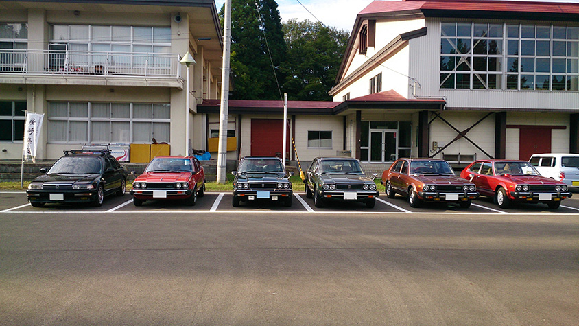 ホンダの旧車のミーティング