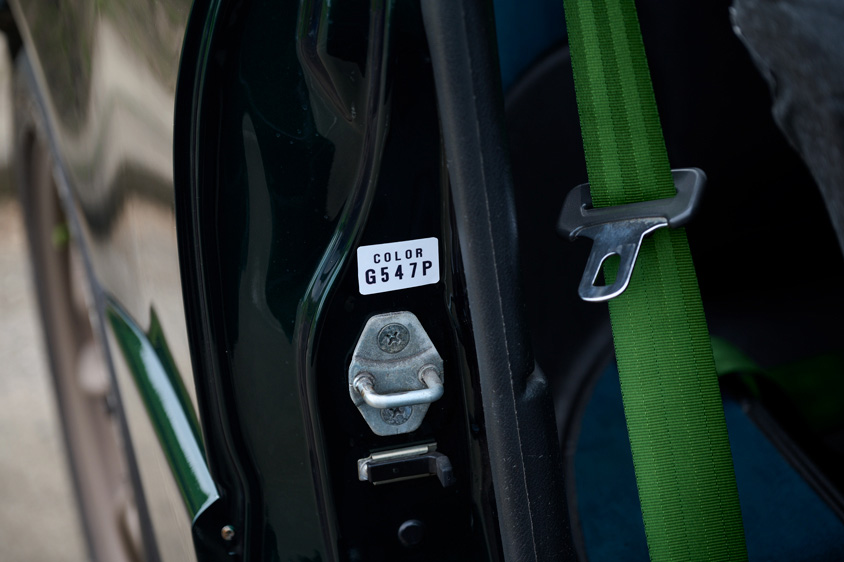 ホンダ・CR-X Si サイバースポーツのシートベルト