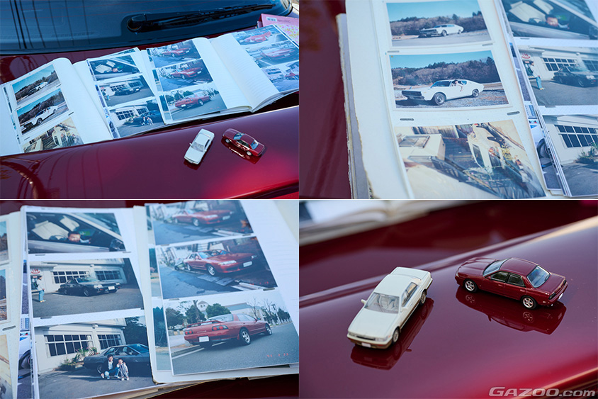 日産・スカイラインGTS-t P’sスペシャル（R32）と父親とオーナーの写真