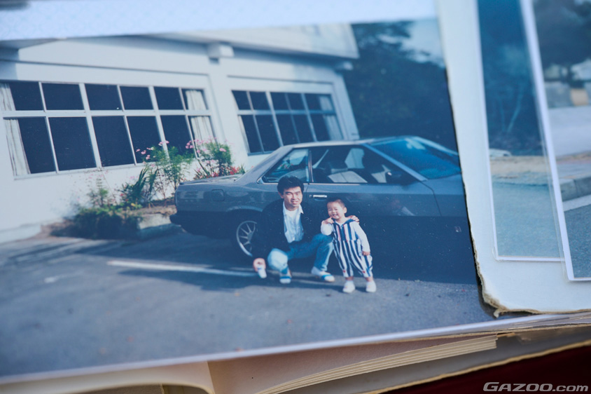 日産・スカイラインGTS-t P’sスペシャル（R32）の幼き頃のオーナーと父親の写真