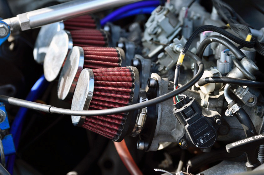 トヨタ・スプリンタートレノ（AE86）のエンジンルーム