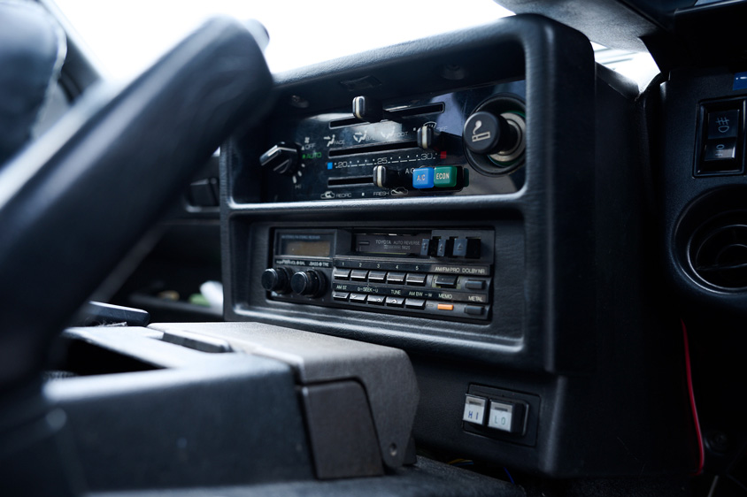 トヨタ・MR2のセンターコンソール