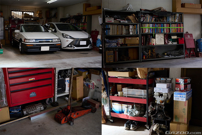 トヨタ・カローラレビン（AE86）のオーナーのガレージ