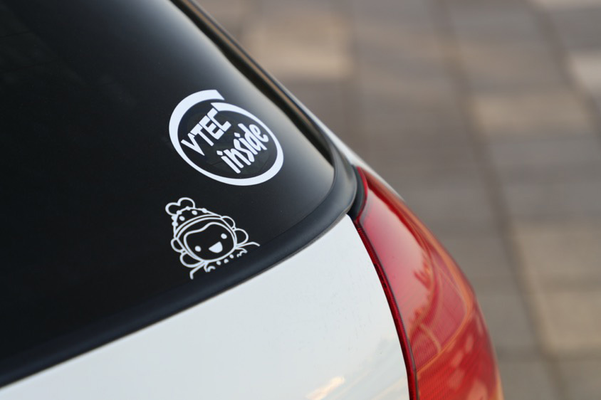 ホンダ・シビック タイプR(EK9)VTECステッカー