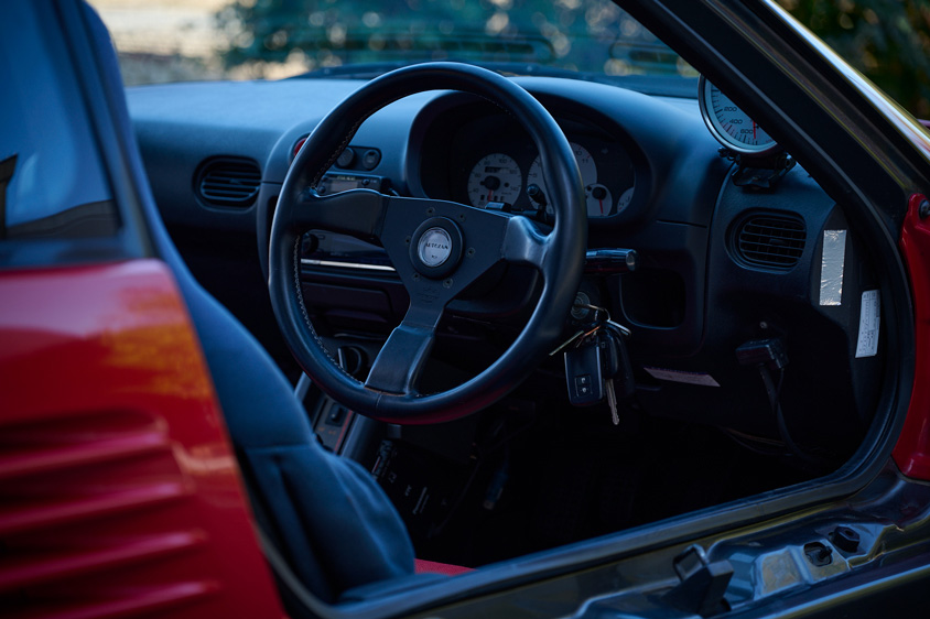 マツダ オートザムAZ-1の運転席