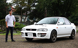 スバル・インプレッサWRX　好きなポイントはボクサーエンジン、ノーマルなスタイルとボディーカラー