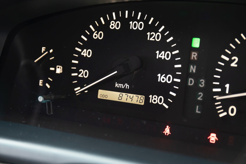 トヨタ・マークII(JZX100)のメーターパネル