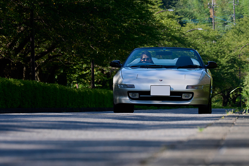 オープンにしているトヨタテクノクラフト・MRスパイダー