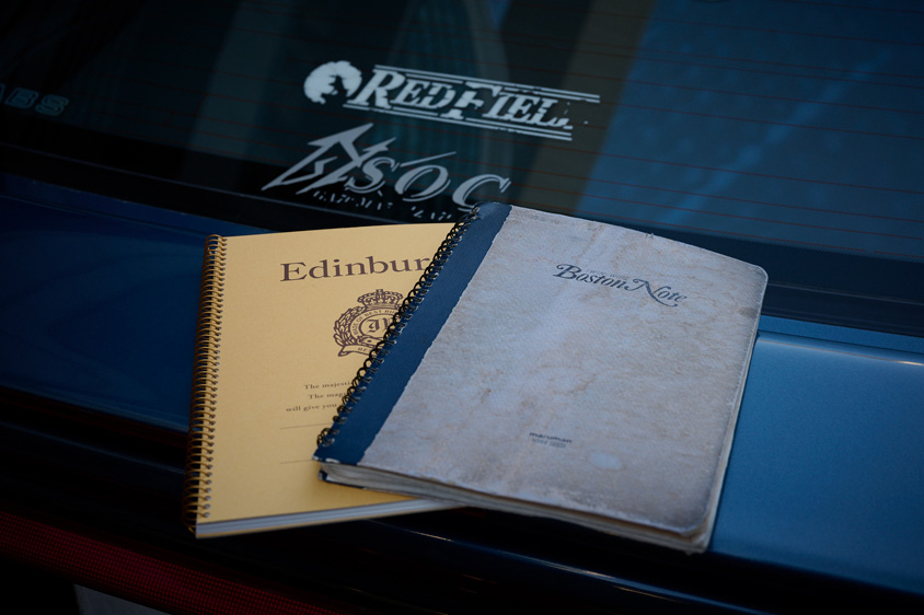 トヨタ・スープラ（A70）の整備メモに使っているノート