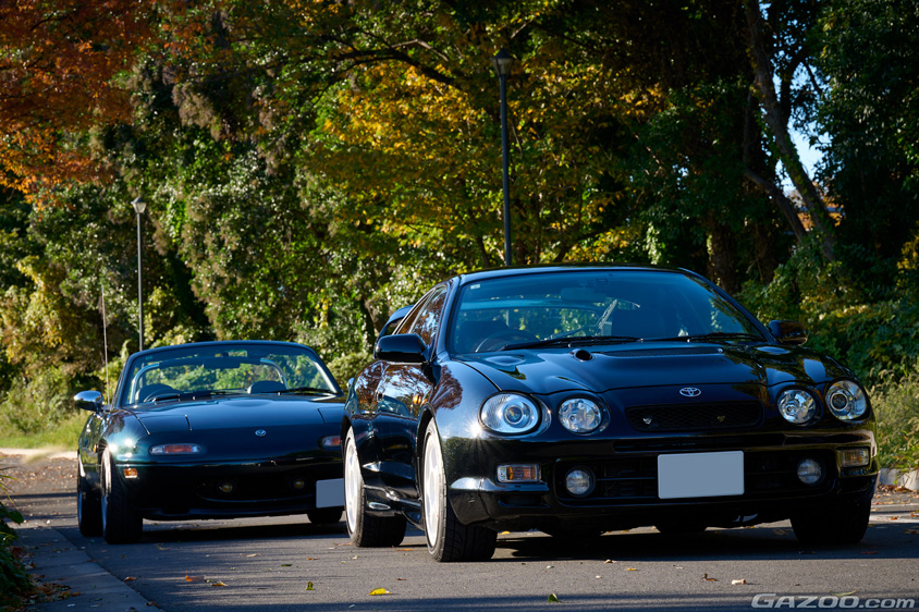 トヨタ・セリカ GT-FOUR（ST205）とマツダ・ロードスターVRリミテッド