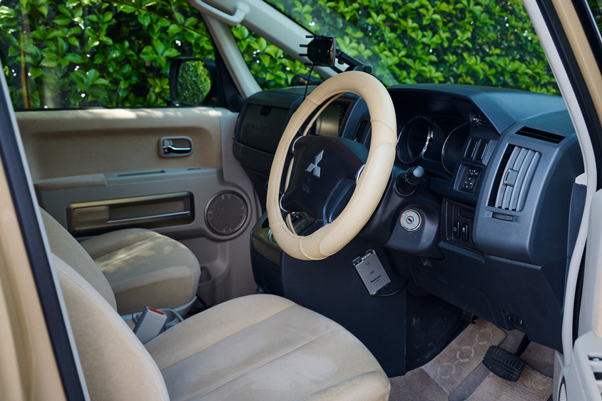 三菱・デリカD:5の運転席