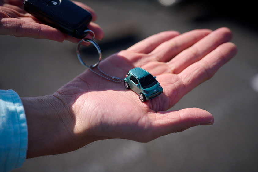 トヨタ・iQのキーホルダー