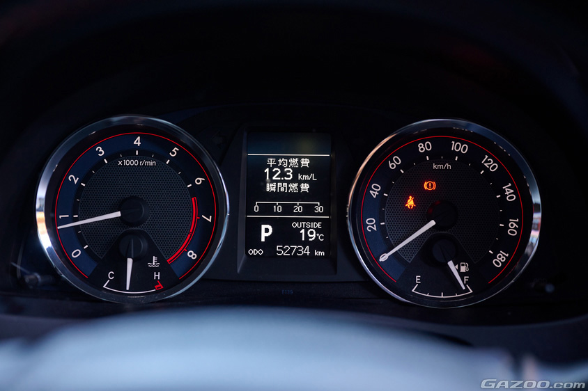 トヨタ・シャア専用オーリスのメーター