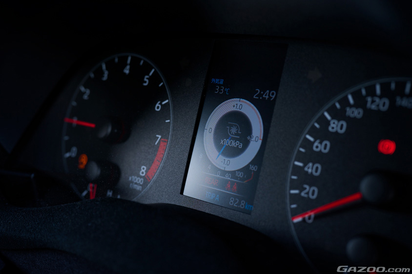 トヨタ・GRヤリス RZ ハイパフォーマンス 1stエディションのメーター
