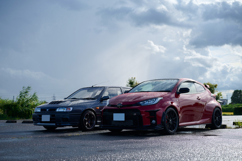 トヨタ・GRヤリス RZ ハイパフォーマンス 1stエディションと日産・パルサー