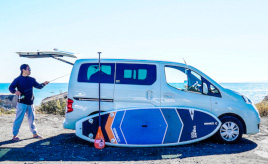 砂や塩も気にせず道具を積む。バンベースのNV200バネットだからできるラフな使い方