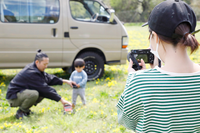 トヨタ・ハイエース（100型）とファミリー