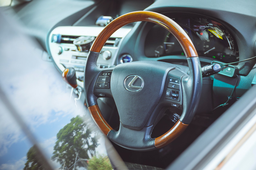 レクサスRXのステアリング