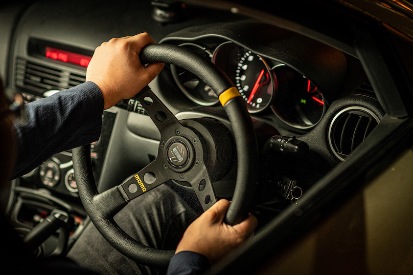 マツダ・RX-8のMOMOのステアリング