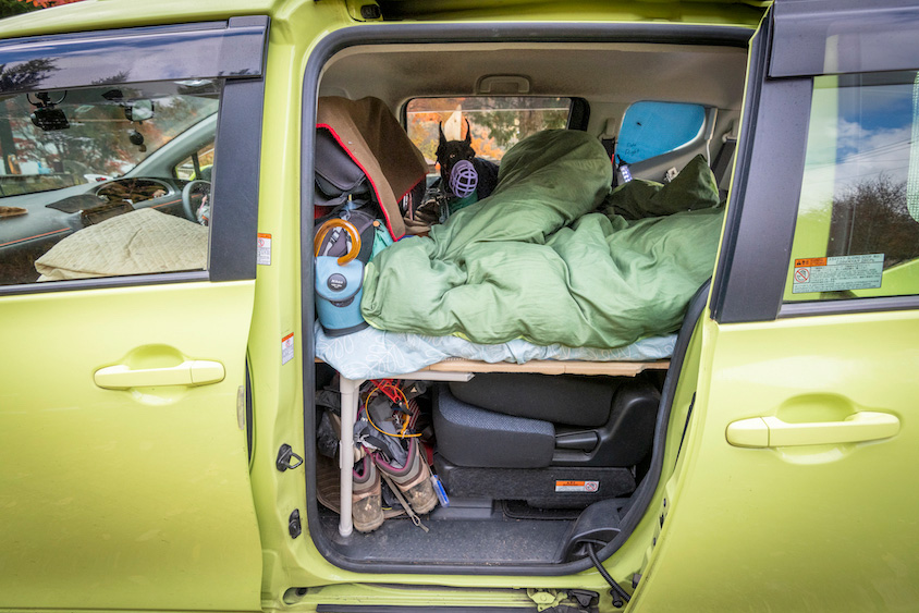 トヨタ・シエンタの後席