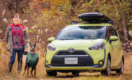 元保護犬ドーベルマンと「ママ」の、幸せの黄色いシエンタ