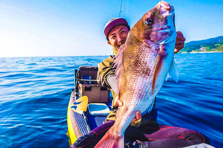 SUPフィッシングで釣った鯛