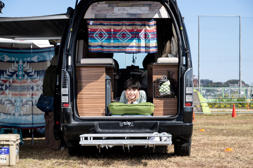 ハムさんのトヨタ・ハイエースと娘さん