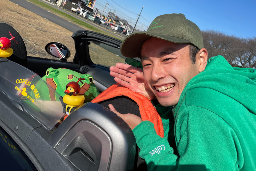 ダイハツ・コペン セロに貼ったチーム『copen ひよこ倶楽部』のステッカー