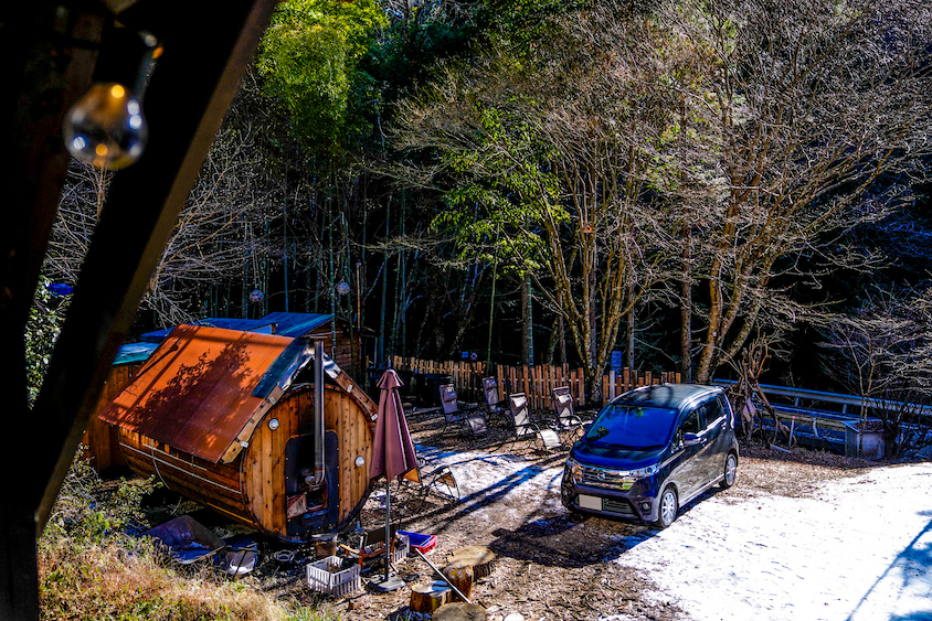 日産・デイズハイウェイスターとサウナ部屋